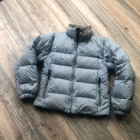 white goose down jacket